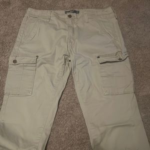 Women’s khaki pants.